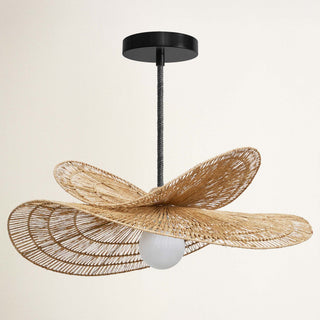 Whisper Leaf Rattan Pendant Light