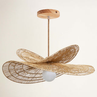 Whisper Leaf Rattan Pendant Light