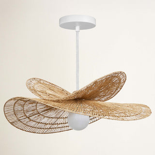 Whisper Leaf Rattan Pendant Light