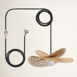 Whisper Leaf Rattan Pendant Light