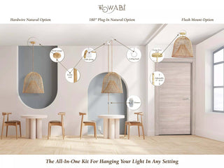 Santa Barbara Rattan Pendant Light
