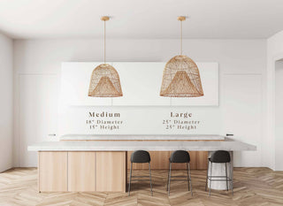 Santa Barbara Rattan Pendant Light