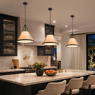 Scintilla Black Fabric Pendant Light