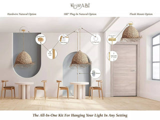 Selene Seagrass Pendant Light