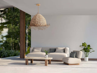 Selene Seagrass Pendant Light