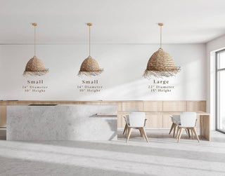 Selene Seagrass Pendant Light