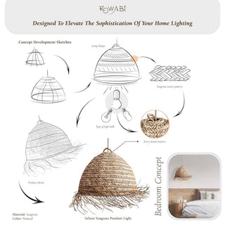 Selene Seagrass Pendant Light