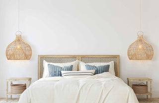 Serena Rattan Dome Light