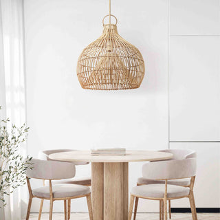 Serena Rattan Dome Light