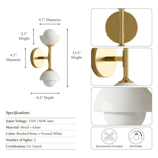 Stella Dual-Globe Sconce