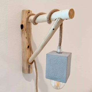 Tidal Concrete Wall-Mounted Lamp Plug In