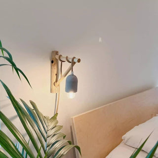 Tidal Concrete Wall-Mounted Lamp Plug In