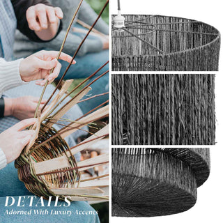 Twilight Lace Rattan Pendant Light