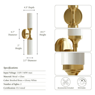 Celeste Dual-Tube Sconce